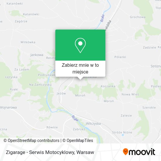 Mapa Zigarage - Serwis Motocyklowy