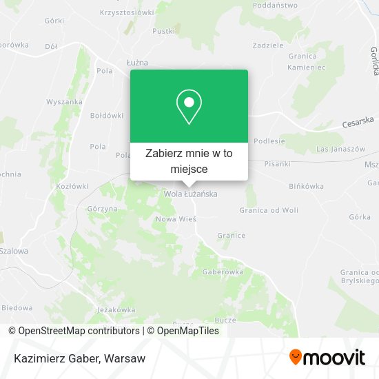 Mapa Kazimierz Gaber