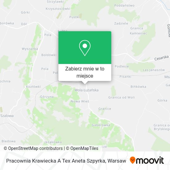 Mapa Pracownia Krawiecka A Tex Aneta Szpyrka