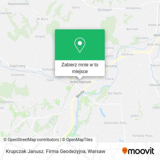 Mapa Krupczak Janusz. Firma Geodezyjna