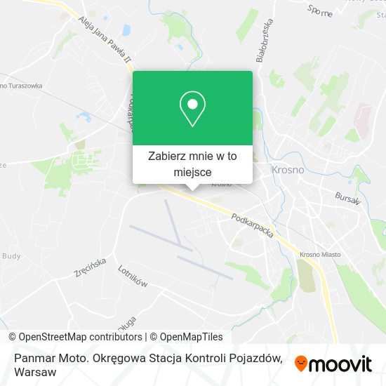 Mapa Panmar Moto. Okręgowa Stacja Kontroli Pojazdów