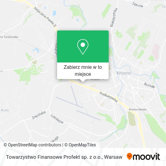 Mapa Towarzystwo Finansowe Profekt sp. z o.o.