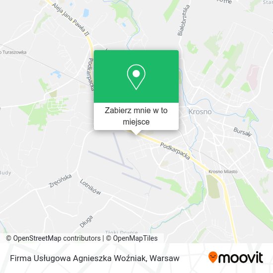 Mapa Firma Usługowa Agnieszka Woźniak