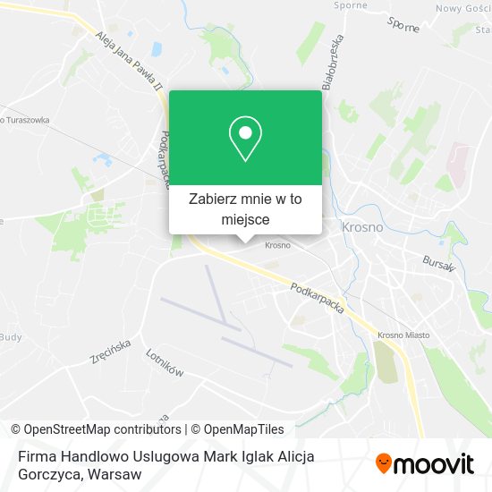 Mapa Firma Handlowo Uslugowa Mark Iglak Alicja Gorczyca