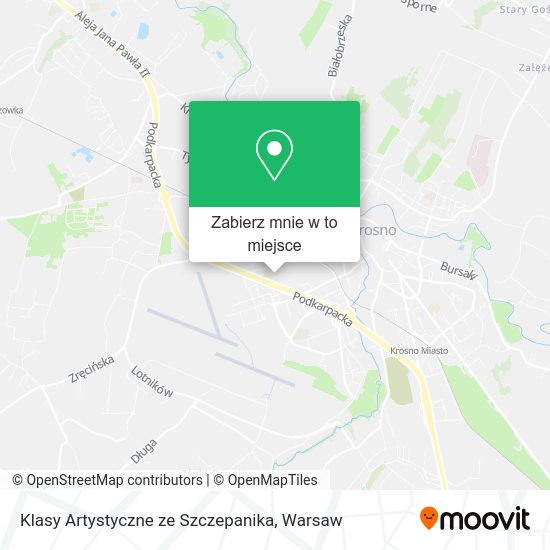 Mapa Klasy Artystyczne ze Szczepanika