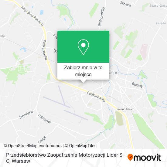 Mapa Przedsiebiorstwo Zaopatrzenia Motoryzacji Lider S C