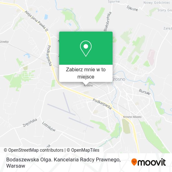 Mapa Bodaszewska Olga. Kancelaria Radcy Prawnego