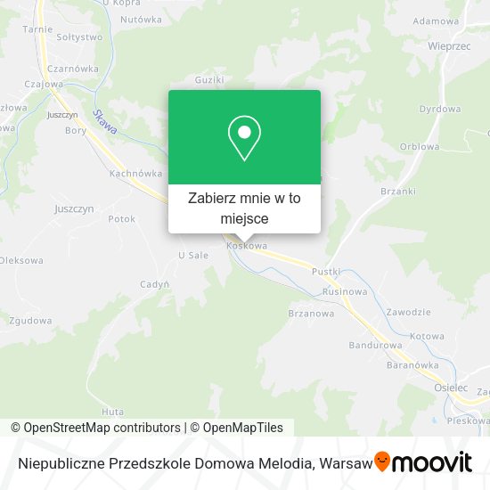 Mapa Niepubliczne Przedszkole Domowa Melodia