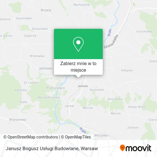 Mapa Janusz Bogusz Usługi Budowlane