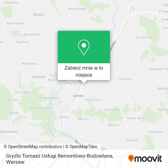 Mapa Gryzło Tomasz Usługi Remontowo-Budowlane