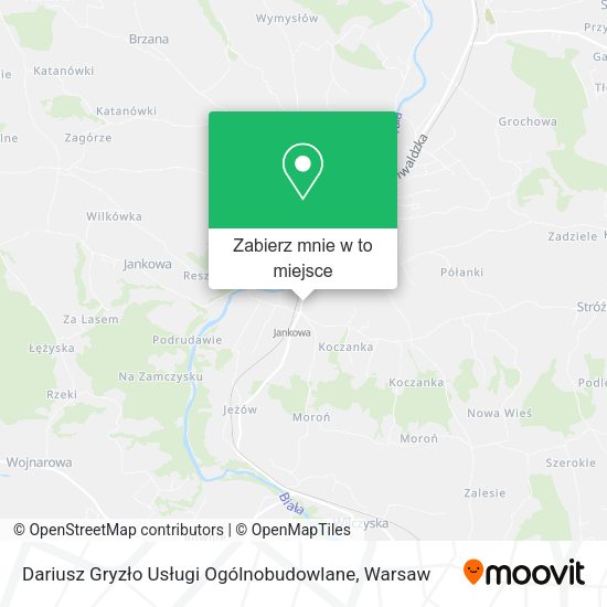 Mapa Dariusz Gryzło Usługi Ogólnobudowlane