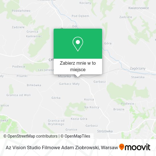 Mapa Az Vision Studio Filmowe Adam Ziobrowski