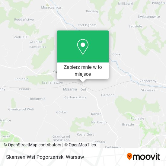 Mapa Skensen Wsi Pogorzansk