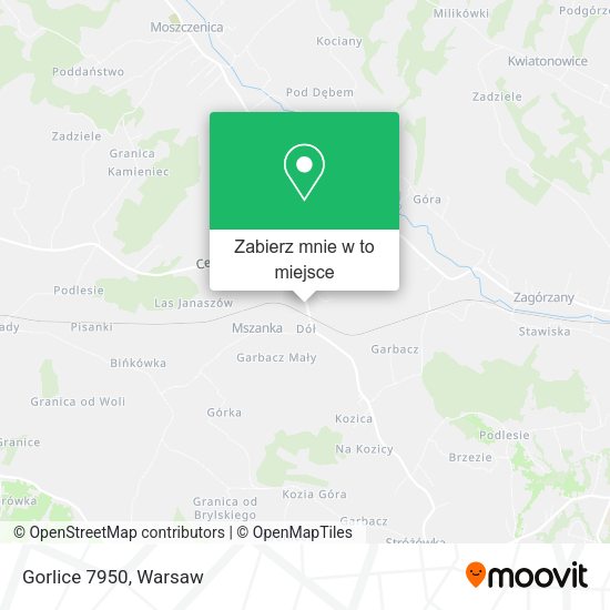 Mapa Gorlice 7950