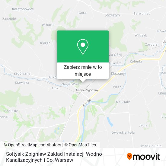 Mapa Sołtysik Zbigniew Zakład Instalacji Wodno-Kanalizacyjnych i Co