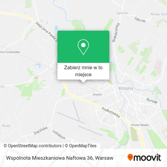 Mapa Wspólnota Mieszkaniowa Naftowa 36