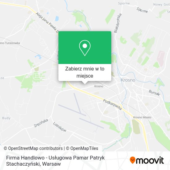 Mapa Firma Handlowo - Usługowa Pamar Patryk Stachaczyński