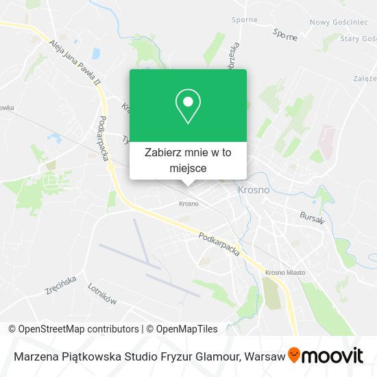 Mapa Marzena Piątkowska Studio Fryzur Glamour