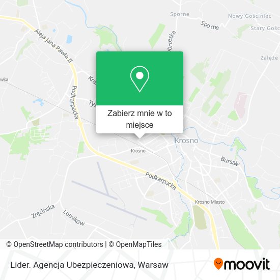 Mapa Lider. Agencja Ubezpieczeniowa