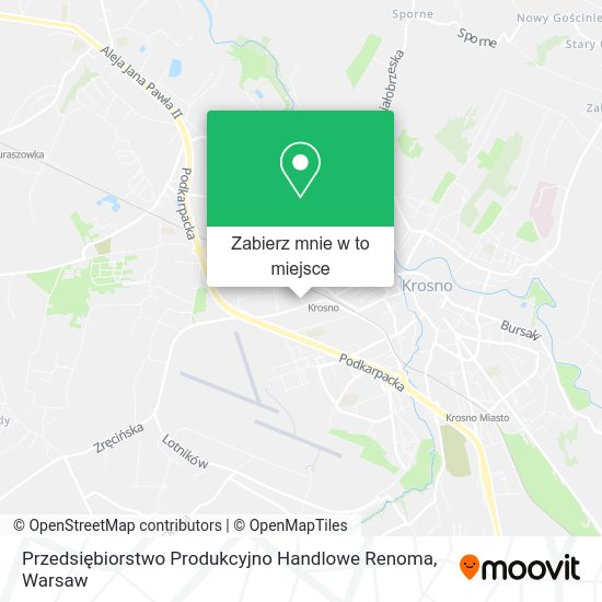 Mapa Przedsiębiorstwo Produkcyjno Handlowe Renoma