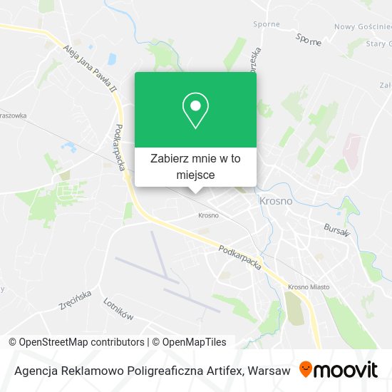 Mapa Agencja Reklamowo Poligreaficzna Artifex