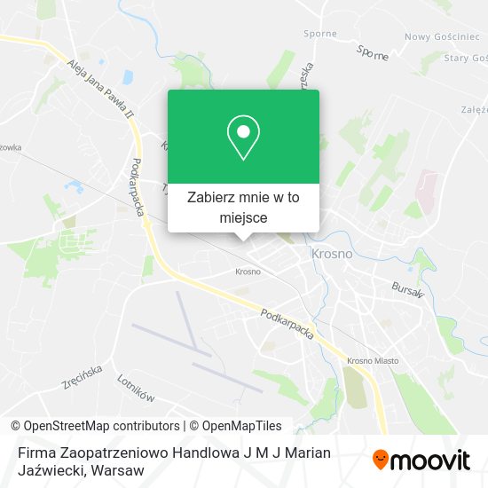 Mapa Firma Zaopatrzeniowo Handlowa J M J Marian Jaźwiecki