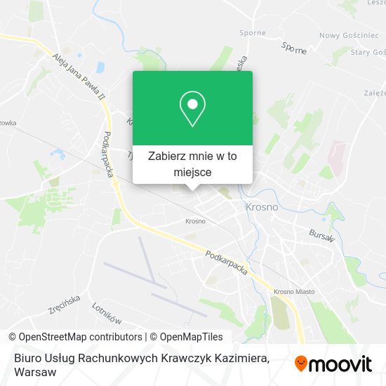 Mapa Biuro Usług Rachunkowych Krawczyk Kazimiera