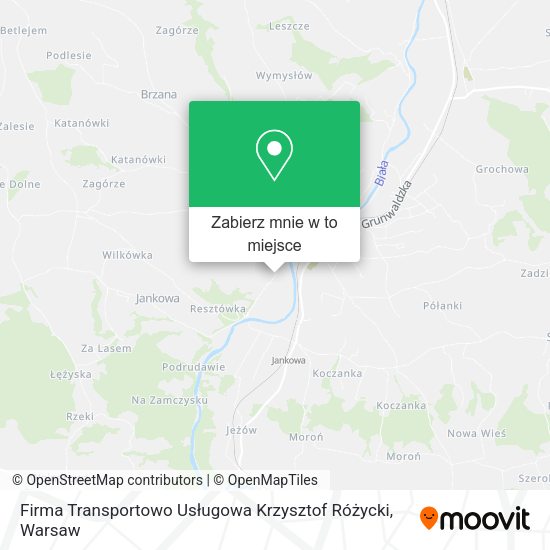 Mapa Firma Transportowo Usługowa Krzysztof Różycki