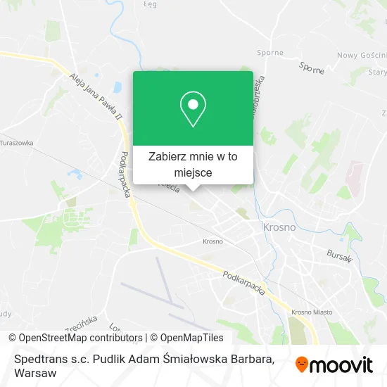 Mapa Spedtrans s.c. Pudlik Adam Śmiałowska Barbara