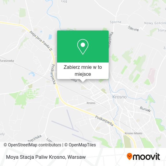 Mapa Moya Stacja Paliw Krosno