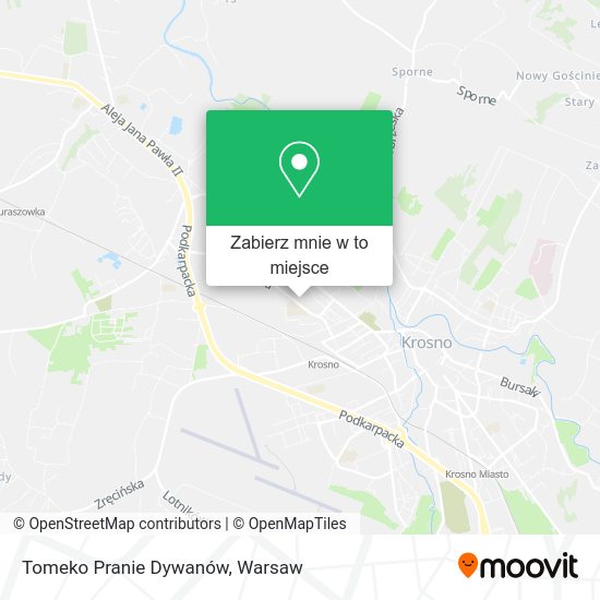 Mapa Tomeko Pranie Dywanów