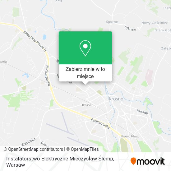 Mapa Instalatorstwo Elektryczne Mieczysław Ślemp