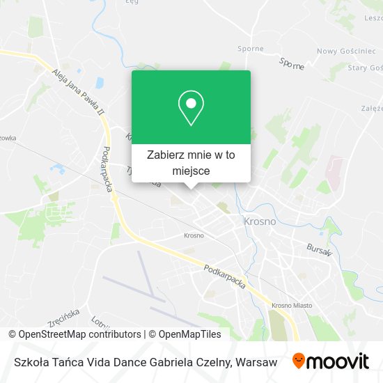 Mapa Szkoła Tańca Vida Dance Gabriela Czelny