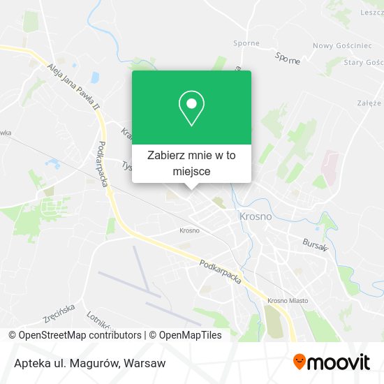 Mapa Apteka ul. Magurów