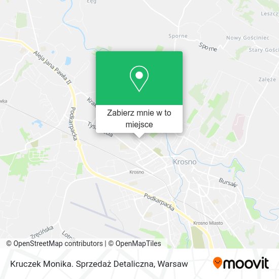 Mapa Kruczek Monika. Sprzedaż Detaliczna