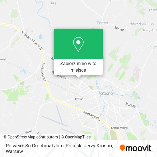 Mapa Polwex+ Sc Grochmal Jan i Poliński Jerzy Krosno