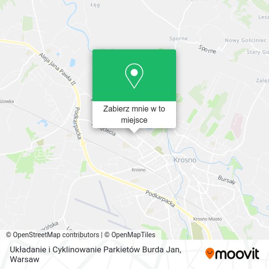 Mapa Układanie i Cyklinowanie Parkietów Burda Jan