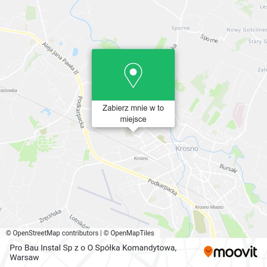 Mapa Pro Bau Instal Sp z o O Spółka Komandytowa