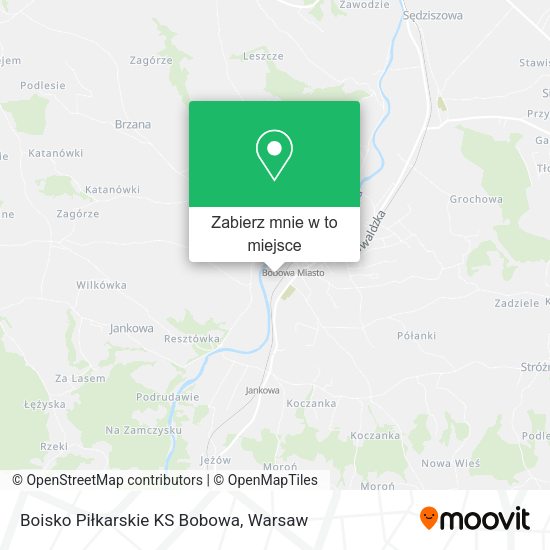 Mapa Boisko Piłkarskie KS Bobowa