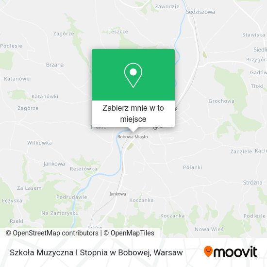 Mapa Szkoła Muzyczna I Stopnia w Bobowej