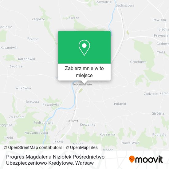 Mapa Progres Magdalena Niziołek Pośrednictwo Ubezpieczeniowo-Kredytowe