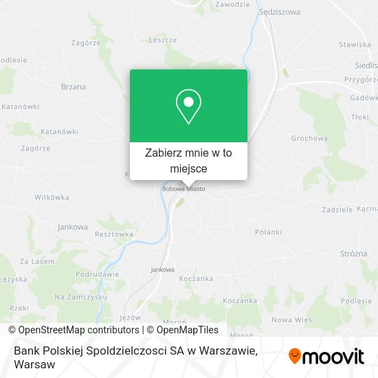 Mapa Bank Polskiej Spoldzielczosci SA w Warszawie