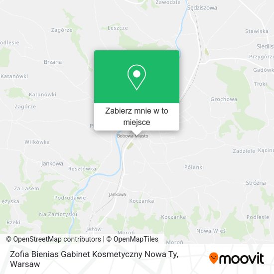 Mapa Zofia Bienias Gabinet Kosmetyczny Nowa Ty