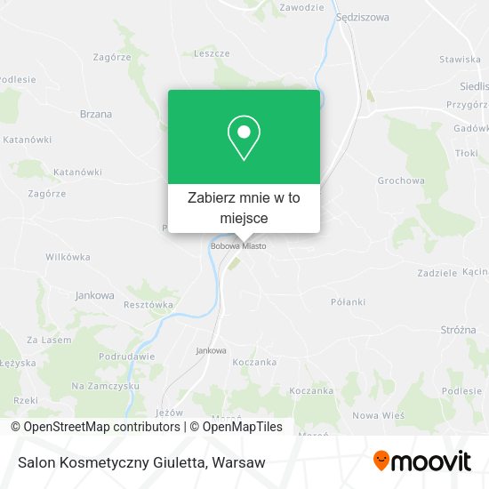 Mapa Salon Kosmetyczny Giuletta