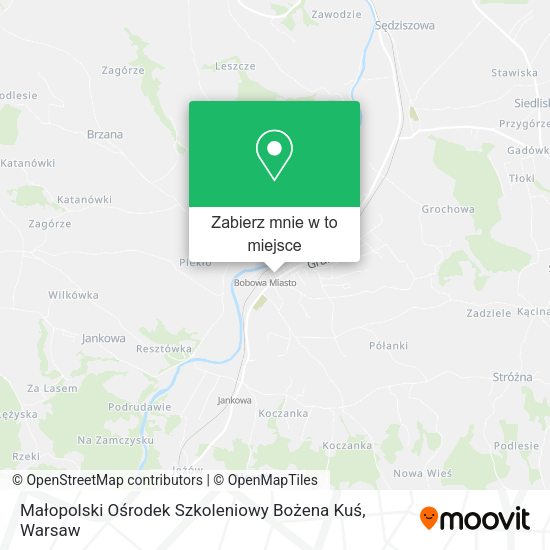 Mapa Małopolski Ośrodek Szkoleniowy Bożena Kuś