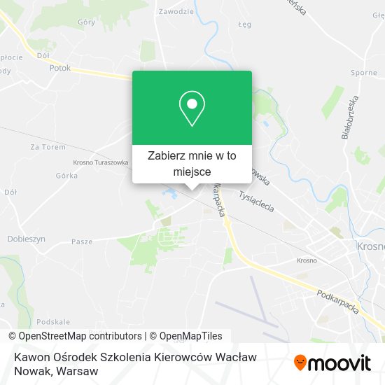 Mapa Kawon Ośrodek Szkolenia Kierowców Wacław Nowak