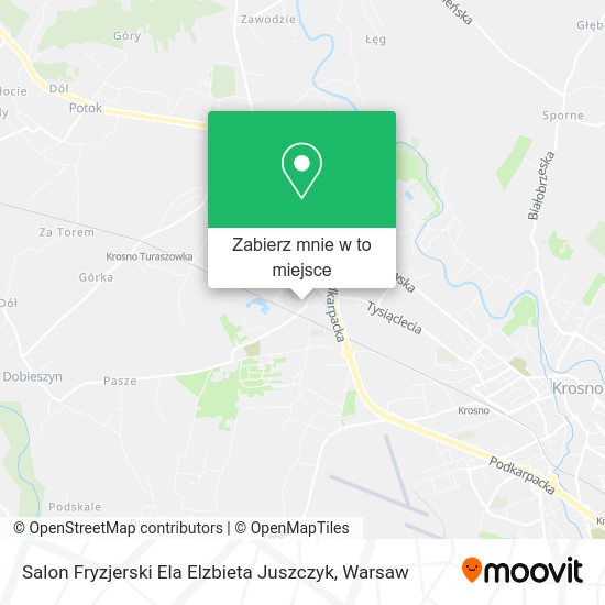 Mapa Salon Fryzjerski Ela Elzbieta Juszczyk