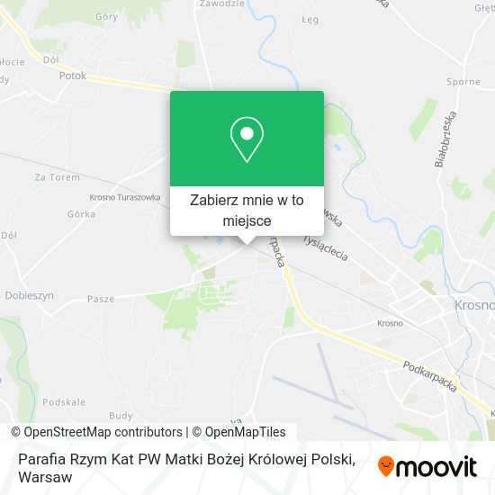 Mapa Parafia Rzym Kat PW Matki Bożej Królowej Polski