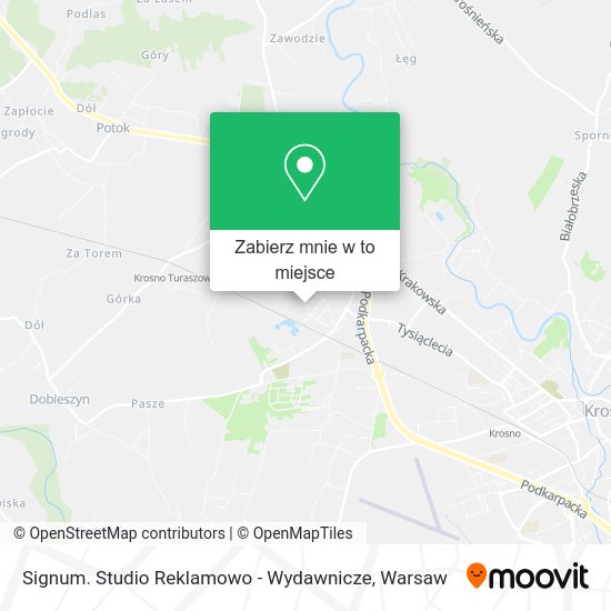 Mapa Signum. Studio Reklamowo - Wydawnicze