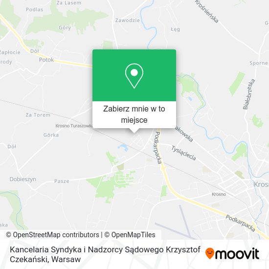 Mapa Kancelaria Syndyka i Nadzorcy Sądowego Krzysztof Czekański